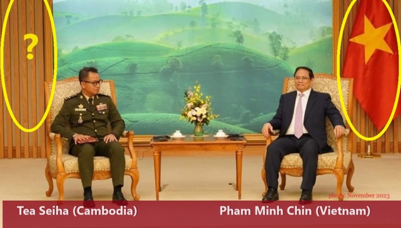 រូបថតលោក ទៀ សីហា និងលោក ផាម មិញជិញ។