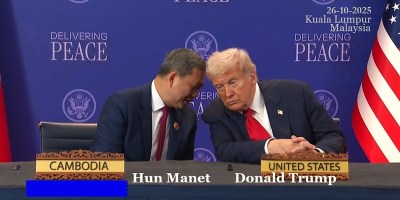 Photo: Hun Manet, Cambodia PM and Donald Trump, U.S. President. / 26 October 2025.